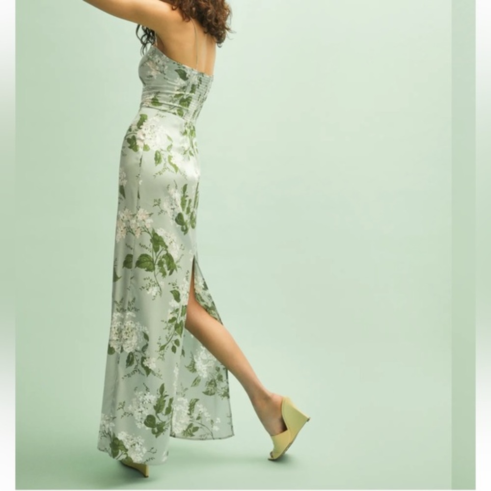 🌿New Reformation Frankie Dress Tea Garden - Picture 3 of 6